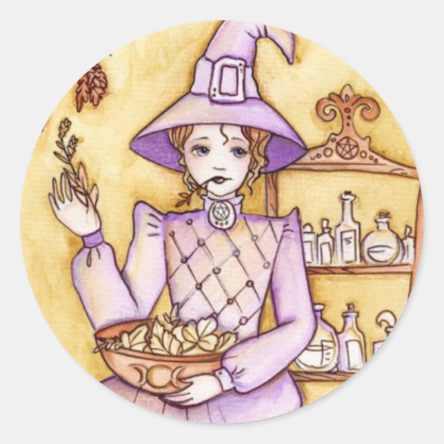 Pegatina Redonda La magia de la cocina (Anverso)