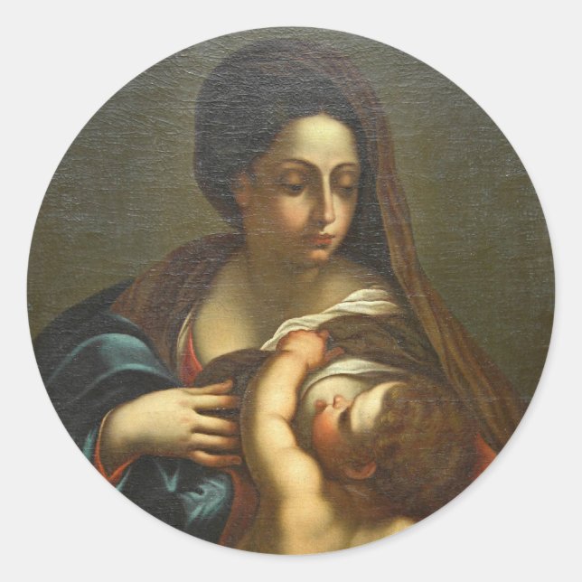 PEGATINA REDONDA LA MAMA DE MARY (Anverso)