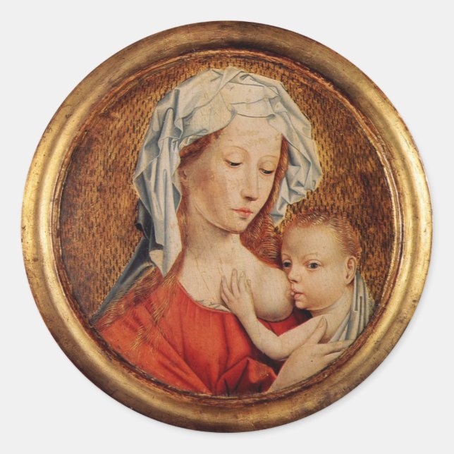 PEGATINA REDONDA LA MAMA DE MARY (Anverso)