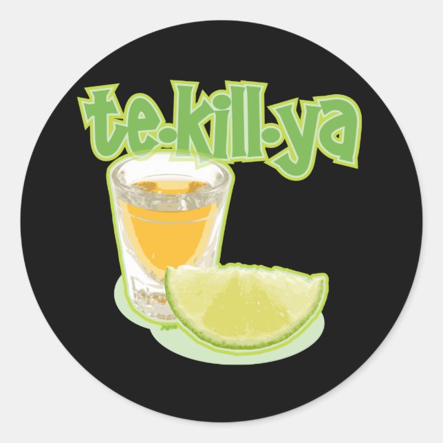 Pegatina Redonda la matanza (Anverso)