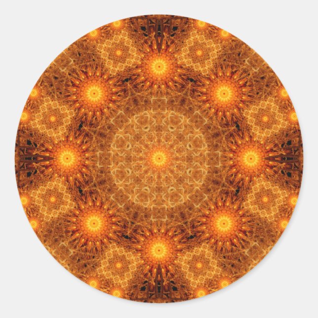 Pegatina Redonda La matriz divina (Anverso)