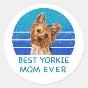 Pegatina Redonda La mejor madre terrorífica de Yorkshire jamás