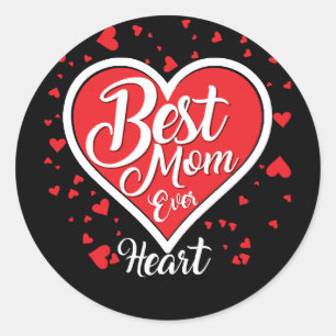 Pegatina Redonda La mejor mamá de todos los tiempos