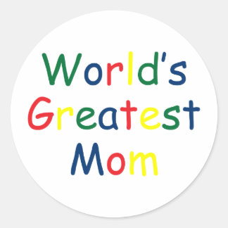 Pegatina Redonda La mejor mamá del mundo