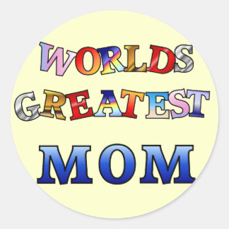 Pegatina Redonda La mejor mamá del mundo