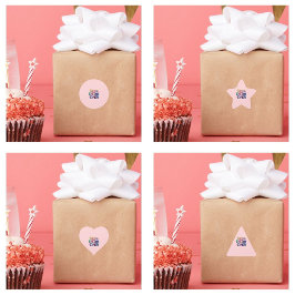 Pegatina Redonda La Mejor Mamá del Mundo Corazones y Flores