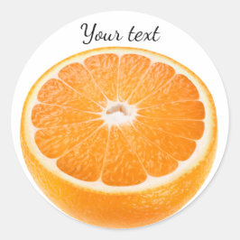 Pegatina Redonda La mitad del naranja