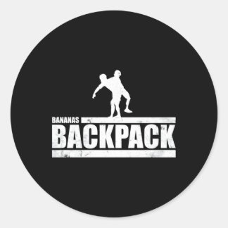 Pegatina Redonda La Mochila De Ct Challenge Bananas