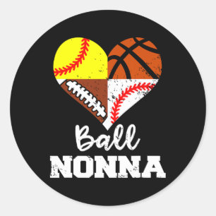 Pegatina Redonda La Nonna Footll Vende Softll Sketll Nonna
