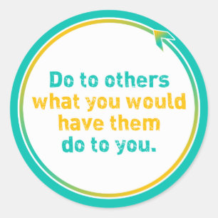 PEGATINA REDONDA "LA NORMA DE ORO "