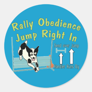 Pegatina Redonda La Obediencia Del Rally Salta