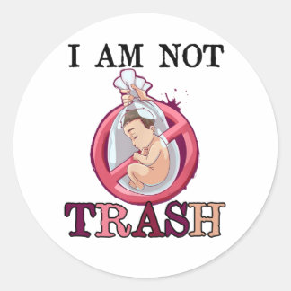 Pegatina Redonda La opción anti aborto a favor de la vida detiene v