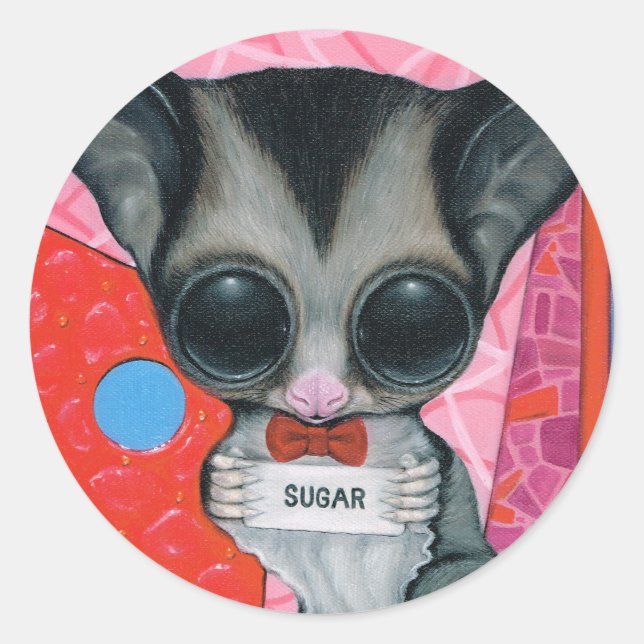 Pegatina Redonda La palabra secreta (Anverso)