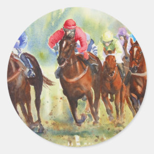 Pegatina Redonda La persecución