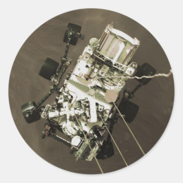 Pegatina Redonda La perseverancia llega a Marte