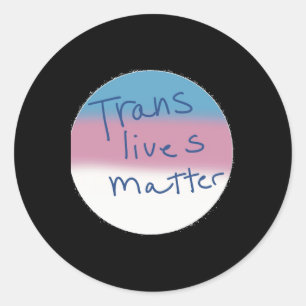 Pegatina Redonda La Pin Transmc Transgender Lives Pin Hecho Por El