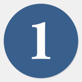 Pegatina Redonda La planificación número uno suministra un sencillo