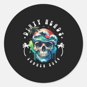 Pegatina Redonda La playa Dirty Heady Summer 2024