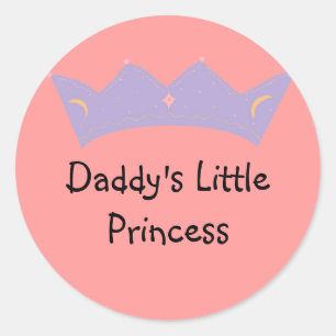 Pegatina Redonda La Princesita de Papá