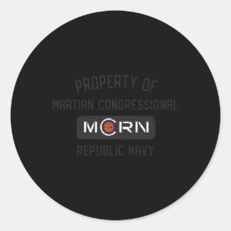 Pegatina Redonda La Propiedad Expanse De Mcrn