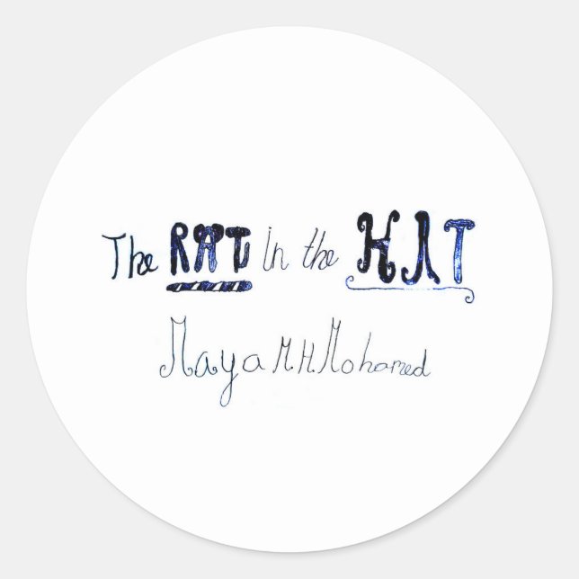 Pegatina Redonda La RAT en el GORRA (Anverso)