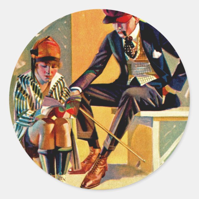 Pegatina Redonda La revista L System (Anverso)