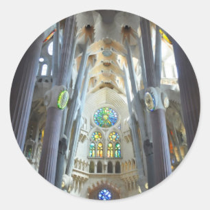 Pegatina Redonda La Sagrada Familia