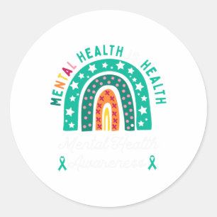 Pegatina Redonda La salud es la salud