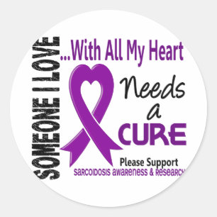 Pegatina Redonda La Sarcoidosis Necesita Un Curso 3