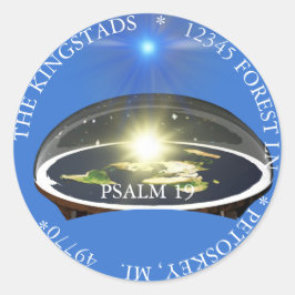 PEGATINA REDONDA LA SCRIPTURA DE FIRMAMENTOS