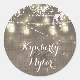 Pegatina Redonda La secuencia enciende la respiración del bebé