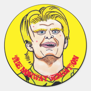 Pegatina Redonda La sensación de Noruega