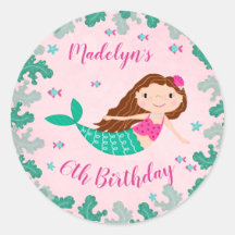 La Sirenita Rosa Bajo El Mar Cumpleaños