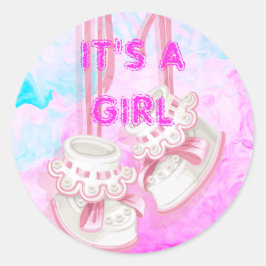 Pegatina Redonda La Tecnología De La Información Personalizada Es U