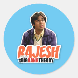Pegatina Redonda La teoría del Big Bang   Rajesh