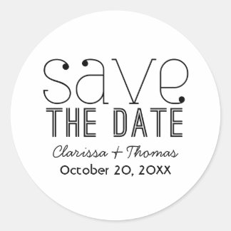 Pegatina Redonda La tipografía de moda salva a los Pegatinas de cit