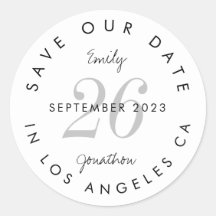 La tipografía negra moderna salva la fecha