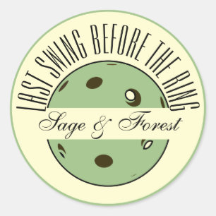 Pegatina Redonda La última reyerta antes del sabio Boda del anillo