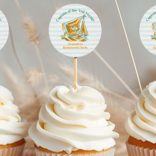 Pegatina Redonda La última vela antes de la fiesta de la bachillera