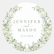 La vegetación floral blanca era boda bohemia