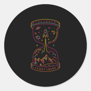 Pegatina Redonda La verdad está ahí fuera