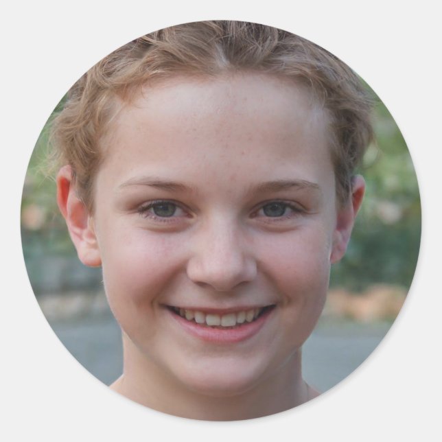 Pegatina Redonda La vida es un regalo (Anverso)