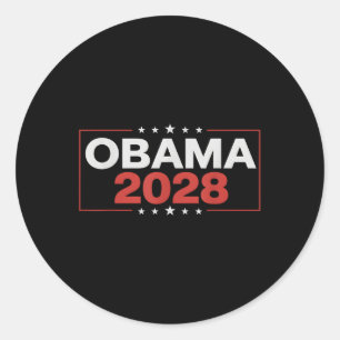 Pegatina Redonda La vieja elección patriótica política de Obama 202