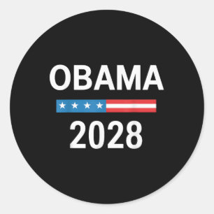 Pegatina Redonda La vieja elección patriótica política de Obama 202