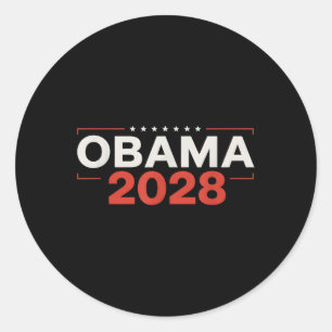 Pegatina Redonda La vieja elección patriótica política de Obama 202
