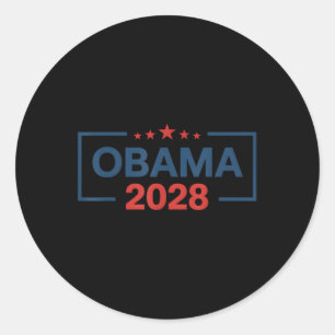 Pegatina Redonda La vieja elección patriótica política de Obama 202