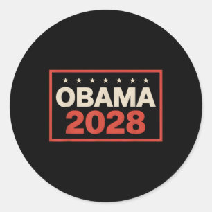 Pegatina Redonda La vieja elección patriótica política de Obama 202