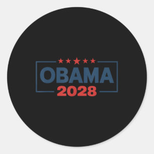 Pegatina Redonda La vieja elección patriótica política de Obama 202