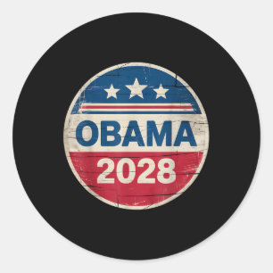 Pegatina Redonda La vieja elección patriótica política de Obama 202