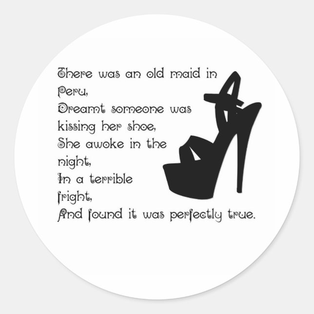 Pegatina Redonda La vieja empleada doméstica en el Perú (Anverso)